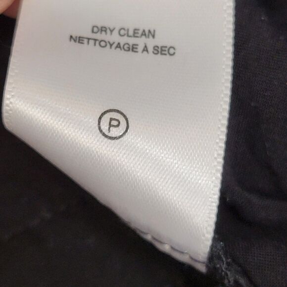 A.L.C. Pants Size 6 Black Lace Straight Leg Cropped High Rise Cotton Semi-Sheer - Picture 8 of 11